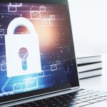 Sending mail securely online through a laptop